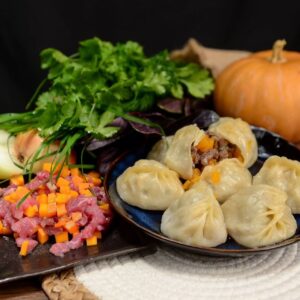 Манты тыква, лук, картошка (овощные)