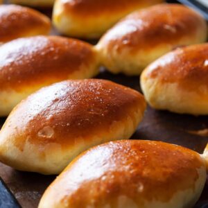 Пирожки с луком и яйцом